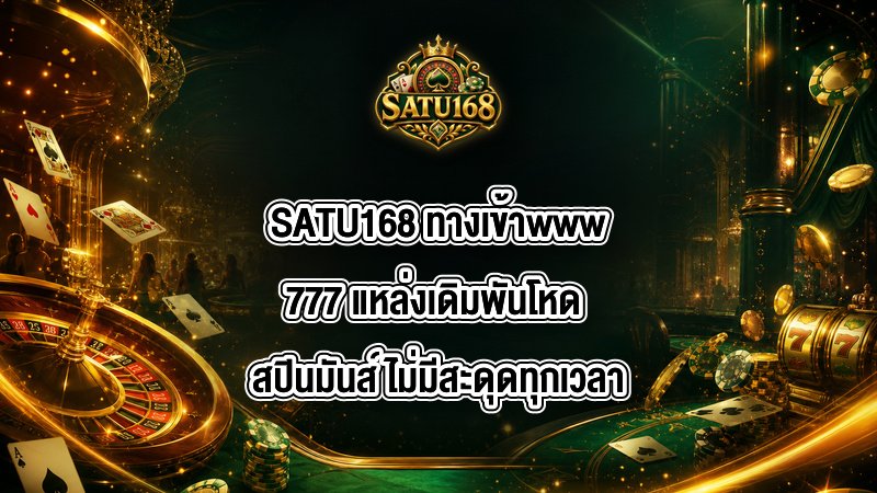 SATU168 ทางเข้าwww777