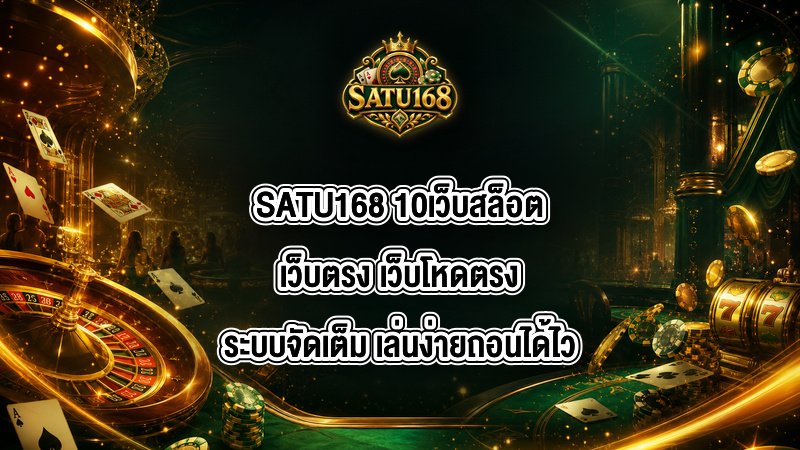 SATU168 10เว็บสล็อตเว็บตรง